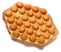 Mistura para waffles com bolhas