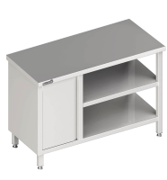 Mesa de trabajo con estante intermedio 1300x600x850 LX
