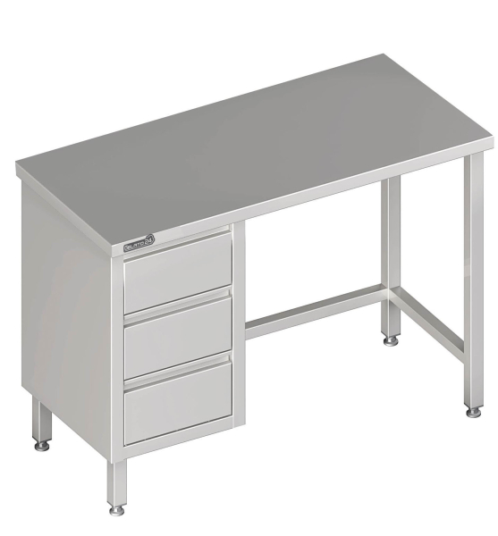 Work table 1000x700x850 3xdrawers LX