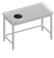 Mesa de trabajo 1200x600x850 Agujero para residuos LX