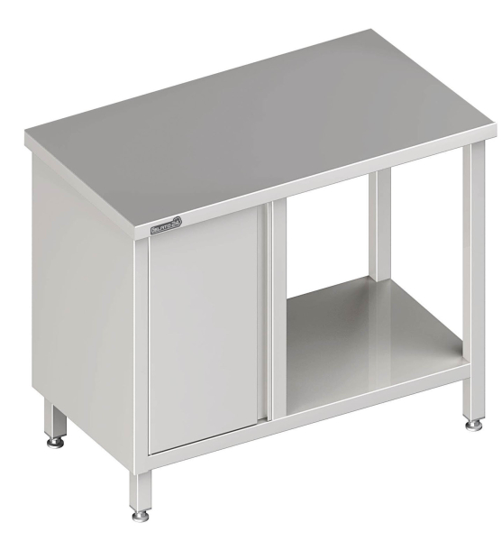 Work table with intermediate shelf 2600x700x850 LX