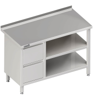 Arbeitstisch mit Zwischenboden 1600x700x850 2xSchubladen LX