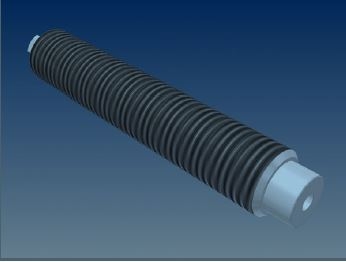 Spare part MUSSANA double mixing roller V2A No. 2 30-33% grease