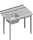 Voertafel 1x wasbak 900x750x880 RX AFK