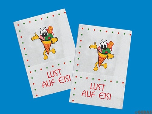 Servetten Lust auf Eis 17x17cm (8,5x12) 10.000 st./doos.