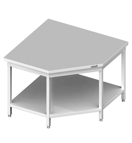 Eckarbeitstisch mit Zwischenboden 600x700x850