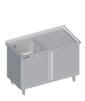 Spülschrank mit Flügeltür 1200x700x850...