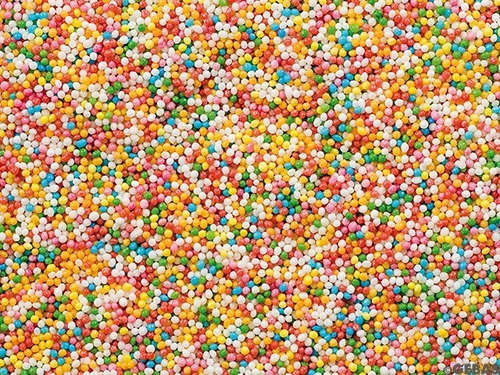 Bolas decorativas de nonpareil coloreadas "azo free" bolsa de 1 kg